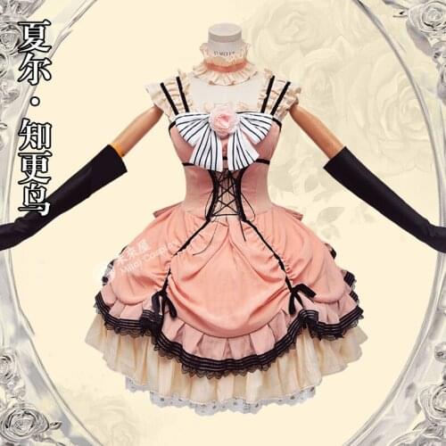 Anime! Black Butler Ciel Phantomhive Robin Lolita Dress Rococo Lovely Uniform Cosplay Costume Halloween Carnival Fancy Outfits