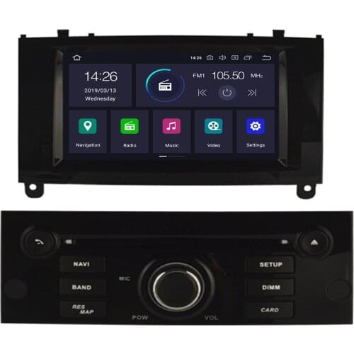 2Din Android 10 Car Radio For Peugeot 407 2004-2010 Car Multimedia Player Stereo Auto Audio GPS Navigation DVD Video IPS