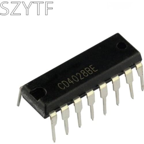 CD4028BE inline DIP-16 decimal decoder