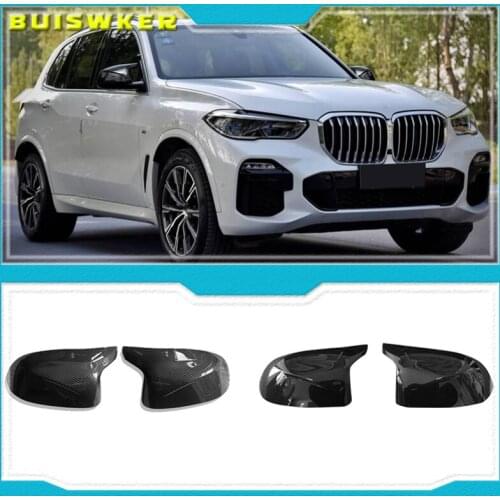 For BMW X3 X4 X5 X6 2014 2015 2016 2017 2018 Rear View Side Mirror Cover F25 F26 F15 F16 Carbon fiber pattern Accessories