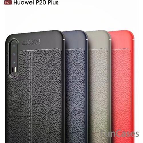 Phone Case for Huawei P20 Case Luxury TPU Silicone Imitation Leather Cover for Huawei P20 + Case for Huawei P20 PLUS Case