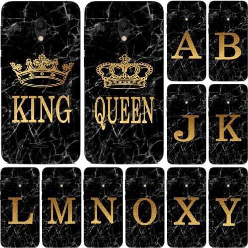 Phone Case for Meizu Meilan M5 M5S M3 M3S M2 M2S Mini E M5C A5 Marble Golden alphabet background Soft Print Cover Fundas