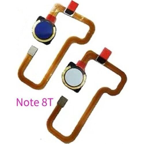 For Xiaomi Redmi Note 8 8T Pro Fingerprint Sensor Home Button Ribbon Flex Cable
