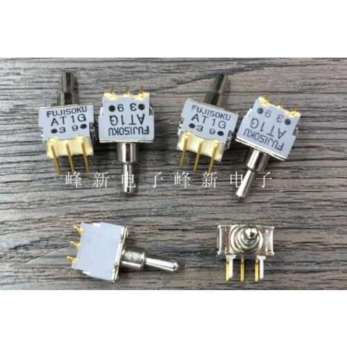 AT1G-6M3 Japan bilateral left and right self-reset switch, toggle switch, 3-speed 3-pin toggle switch
