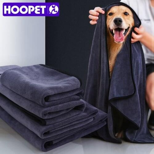 HOOPET Pet Towel Bath Absorbent Towel Soft Lint-free Dogs Cats Bath Towels Absorbent Quick-drying Large Thick Towel Pet Towel