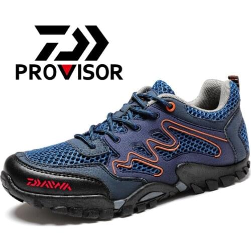DAIWA 2021 Summer Breathable Upstream Water Fishing Shoes Men Wear-resistant Sneakers Men Anti-skidTrekking Hiking Shoes 40-45