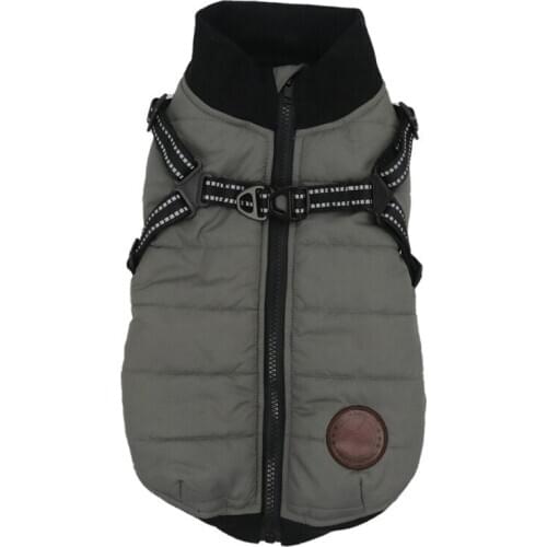 Pet Dog Jacket Waterproof Clothes Thickening Warm Dog Coat Sleeveless Vests Snowsuits Thickening Windproof Winter