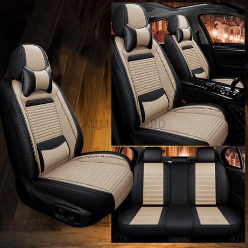 Flax Car Seat Covers For Volkswagen Vw Passat B5 B6 B7 Polo 4 5 6 7 Golf Tiguan Jetta Seat Cover Cars Seats Covers