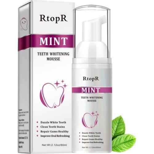 Mint Teeth Mousse Cleansing Whitening Mousse Refreshing The Breath Removes Stains Teeth Whitening Oral Hygiene Care Toothpaste
