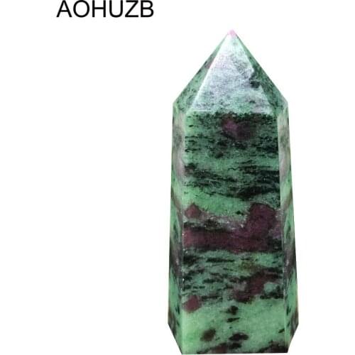 Natural Crystals Quartz High Quality Ruby Zositite Points Tower Energy Reiki Healing Stone Room Home Office Decoration Gemstone