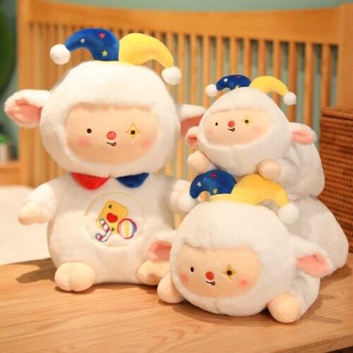 New Lying / Sitting Sheep Plush Doll Filled with PP Cotton Soft Alpaca Plush Toy For Baby Sleep Partner Best Gift Birthday Prese