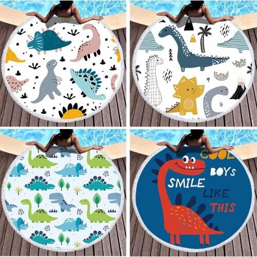 1 Pcs Dinosaur Prehistoric Animal Print Beach Towel Microfiber Digital Print Pool Beach Towel Toalla Blanket Shower Beach Towel