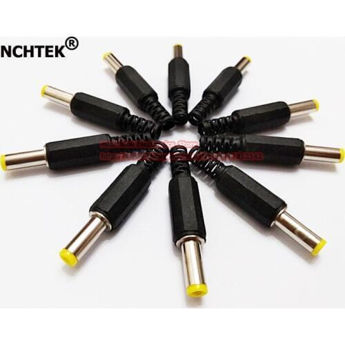 NCHTEK DC 5.5x2.1mm Power Cable Male Plug Connect Socket For plastice ,Yellow tip/Free shipping/20PCS