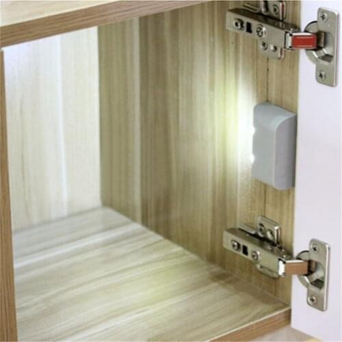 LED Sensor Light Night Lamp Kitchen Inner For Furniture Hinge Drawer Cupboard Wardrobe Closet Under Cabinet