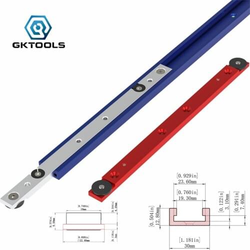 Woodworking Aluminium Alloy Miter Track Slot or Miter Slider Bar Table Saw Miter Gauge Rod T track Slot Workbench DIY Tools