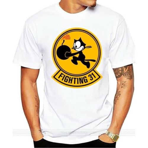 Usn Vfa-31 Strike Fighter Squadron 31 'Tomcatters Navy White Or Black T-Shirt Printing Apparel? Tee Shirt