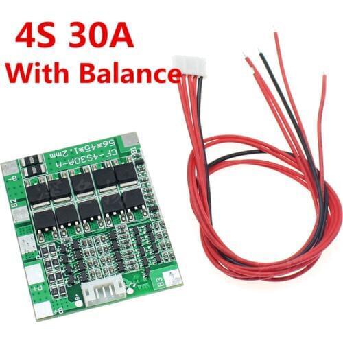 4S 30A 3.2V Lithium/Lithium iron phosphate 30A protection board BMS