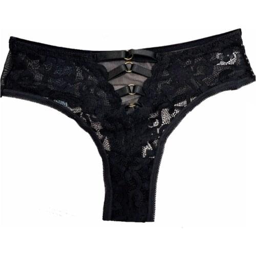 Lace Panties Sexy Thong Transparent Sensual Lingerie Woman Seamless Panties Briefs Plus Size G-String Underwear