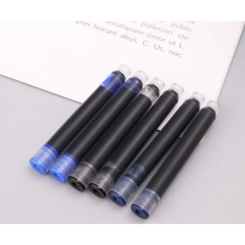 100pcs Jinhao Universal Black Blue Fountain Pen Ink Sac Cartridges 2.6mm Refills School Office Stationery