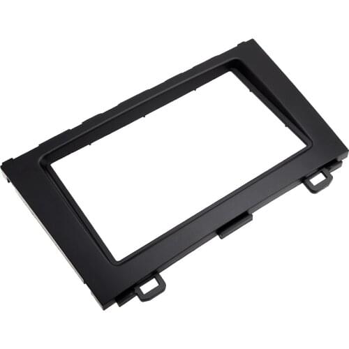 2 Din Stereo Radio Fascia Dash Panel Frame Trim Kit Moulding Car Black Plastic Fit for Honda CRV 2007 2008 2009 2010 2011