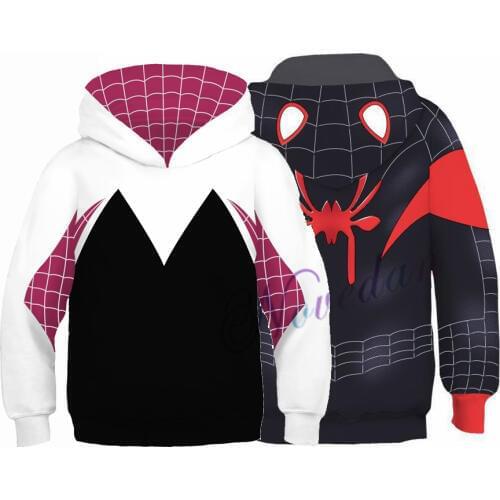 3D Hoodie Sweatshirt Girls Boys Kids Man Christmas Halloween Cosplay Superhero Costume