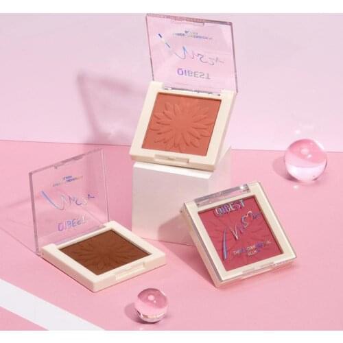 5 Color Milk Tea Blush Peach Pallete Face Pearlescent Matte Cheek Blusher Powder Makeup Contour Shadow Pink Blusher TSLM2