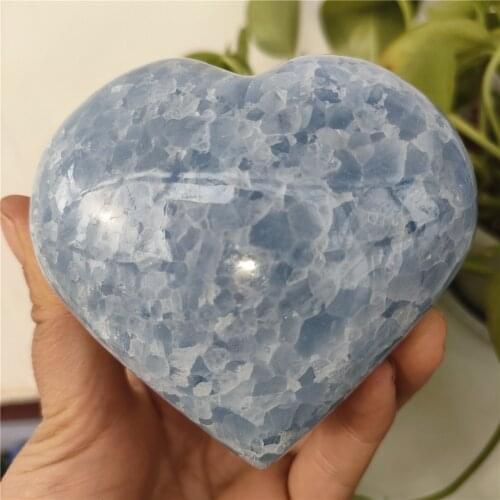 6-11cm Super Big Natural celestite crystal Heart celestine Quartz hearts Love Crystals Healing Gift