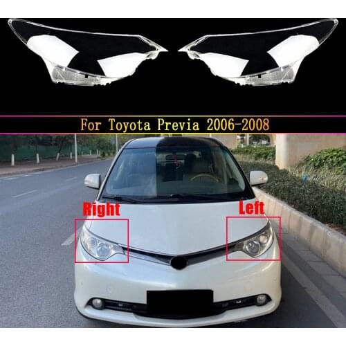 Car transparent lampshades lamp shell headlight shell cover For Toyota Previa 2006 2007 2008 Auto Case Headlamp Caps