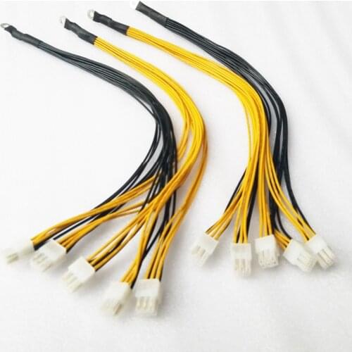 Free Shipping 6Pin Connector Power Supply Cable For Antminer APW3 Cable/APW7 Cable/ Miner Machine PSU Cable 10pices