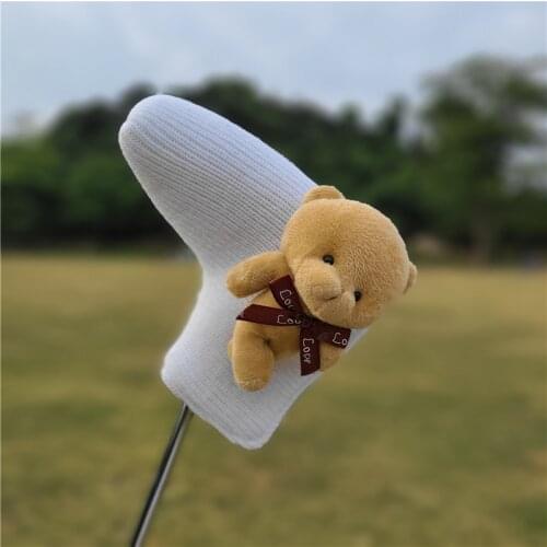 Golf Club Cover Straight Shaped Putter Cover Magnet Closure Cap Cover Golf Club Protective Cover