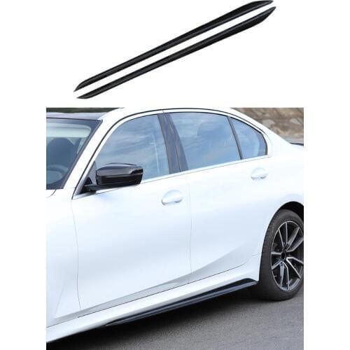 For BMW 3 Series G20 G28 2019 2020 2021 2022 High Quality PP Bright Black Side Skirt Lip Spoiler Auto Modification