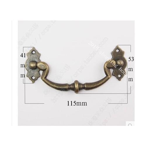 Hardware accessories Gift box hardware accessories antique handle alloy doorknob vintage wooden cabinet handle