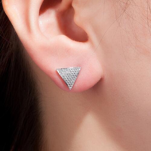 JEBWMN Women's Silver Earrings