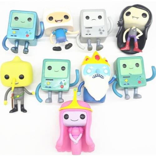 Lemongrab # 53 PRINCESS BUBBLEGUM #51 Metallic #52 Ice King Finn Marceline from Adventure Time BMO Action Figure Collectibles