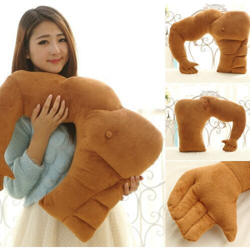 Lovely Sleeping Hug Boyfriend Large Muscular Arm Stuffed Plush Pillow Funny Muscle YH-17