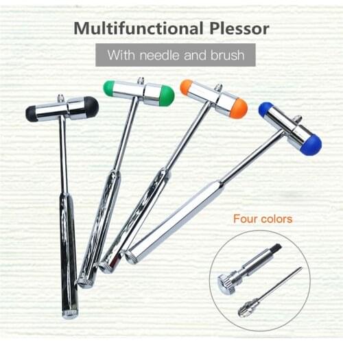 1Pc Neurological Buck Hammer Double Head Percussion Hammer Multifunctional Buckle Diagnosis Hammer