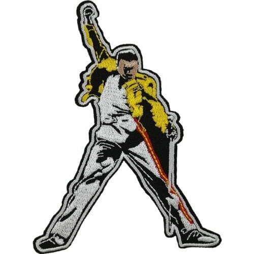 Queen Freddie Mercury Singer Star Embroidered NEW IRON ON Patches for clothing accessories jeans backpack