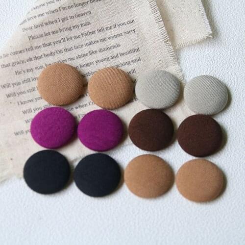 New style 50pcs/lot 20mm color print geometry rounds shape fabric flatback beads diy jewelry earring/garment/hair accessory