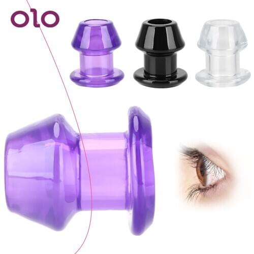 OLO Hollow Anal Plug Douche Enema Anal Dilator Dilator Intimate Goods Butt Plug Vagina Aual Butt Plug Sex Toys for Gay Men Women