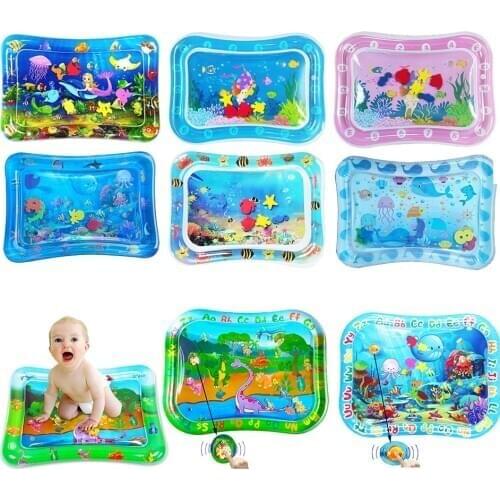 PVC Baby Water Play Mat Toddler Kids Inflatable Dinosaur Animal Turtle Carpet Educational Rug Gym Baby Toys Dropshipping Center