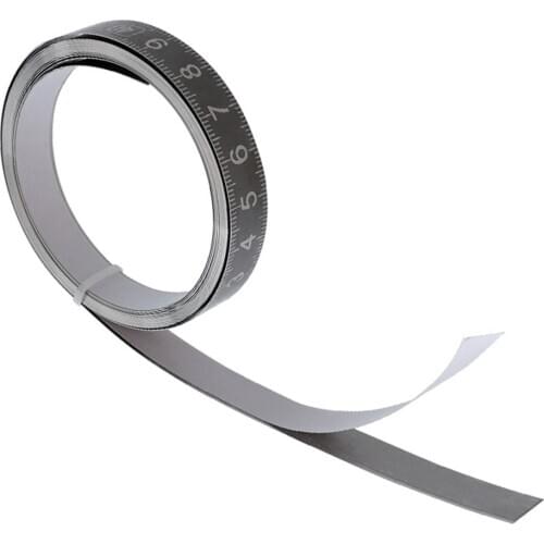 Self Adhesive Miter Saw Track Tape with Sufficient Durability and Ruggedness Measure Tool Backing Metric Steel Ruler Tape