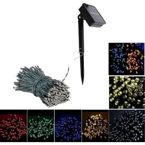 Outdoor Solar Light Garden Warm White/Purple LED Strip String Fairy Lights 32M Solar Lamp Waterproof Garland Christmas Decor