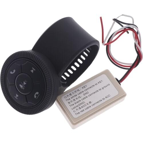 Universal Car Wireless Steering Wheel Control Button With Resin Strap For Auto Android DVD/GPS Navigation Player High Quality