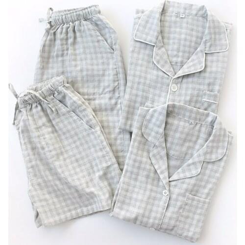 Spring 100% Cotton Pajamas Set V-Neck Printing Plus Size Pijama Mujer Loungewear Women 2 Piece Sleepwear Home Pyjamas