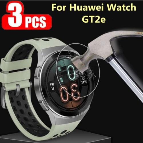 3 pcs 2.5D Tempered Glass For Huawei Watch GT2e 9H HD Clear Screen Protector on Huawei Watch GT 2e Sports Smart Watch Film