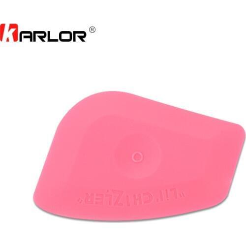 1 PCS 7.5*3cm Car Vinyl Film Wrapping tools Soft Pink Scraper Squeegee Edge Processing Bubble Remove Wiper Tools Car Accessories