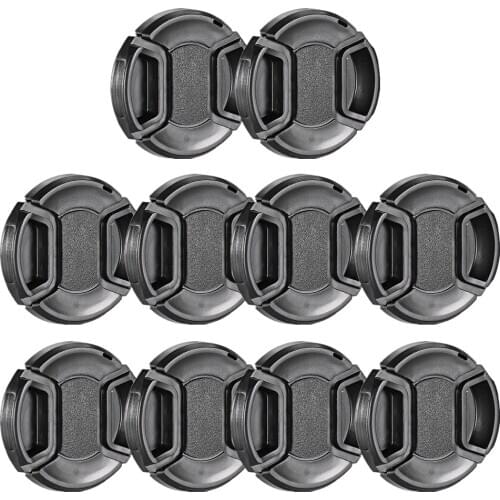 10pcs/lots 62/67/72/77/82/86mm center pinch Snap-on cap cover Lens Cap for canon/nikon Lens