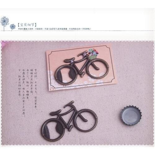 100PCS vintage bicycle bike shaped wine beer bottle opener wedding party favor guest gift present