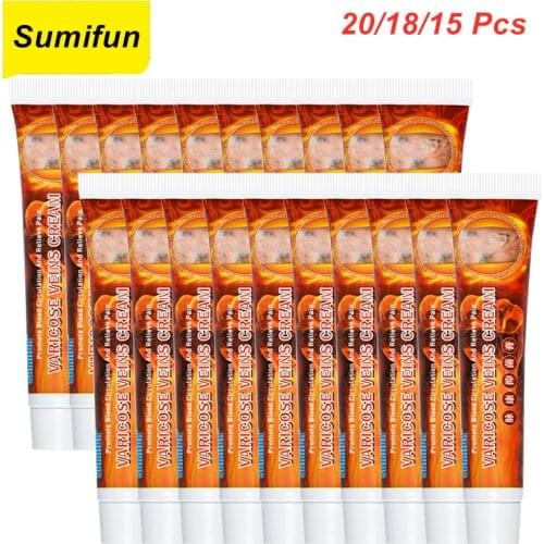 20/18/15 Pcs Varicose Veins Treatment Cream Varicosity Angiitis Remedy Ointment Relief Pain Herbal Body Varicose Veins Cream
