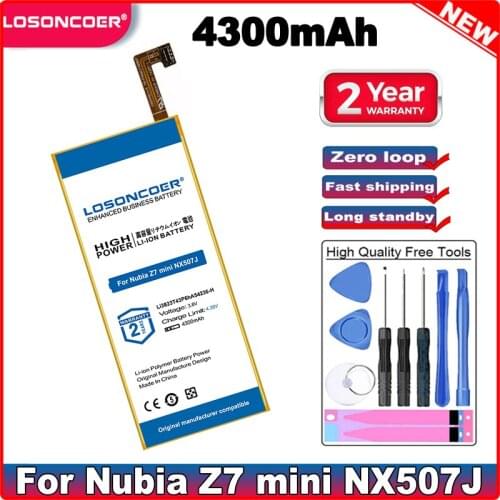 4300mAh Li3823T43P6hA54236-H Battery For ZTE Blade S6 5.0" QingYang 2 G717C G718C A880 B880 Nubia Z7 mini NX507J Battery